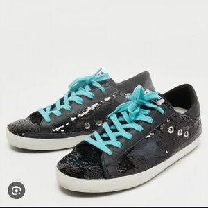 Golden Goose Black Sequence Superstar size 37